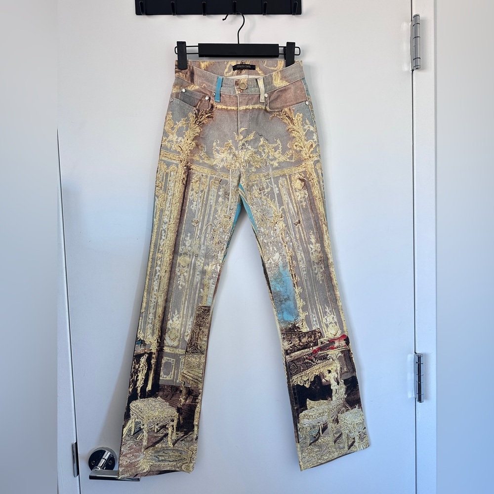 Roberto Cavalli Rare Vintage Printed Jeans - Picture 2 of 10